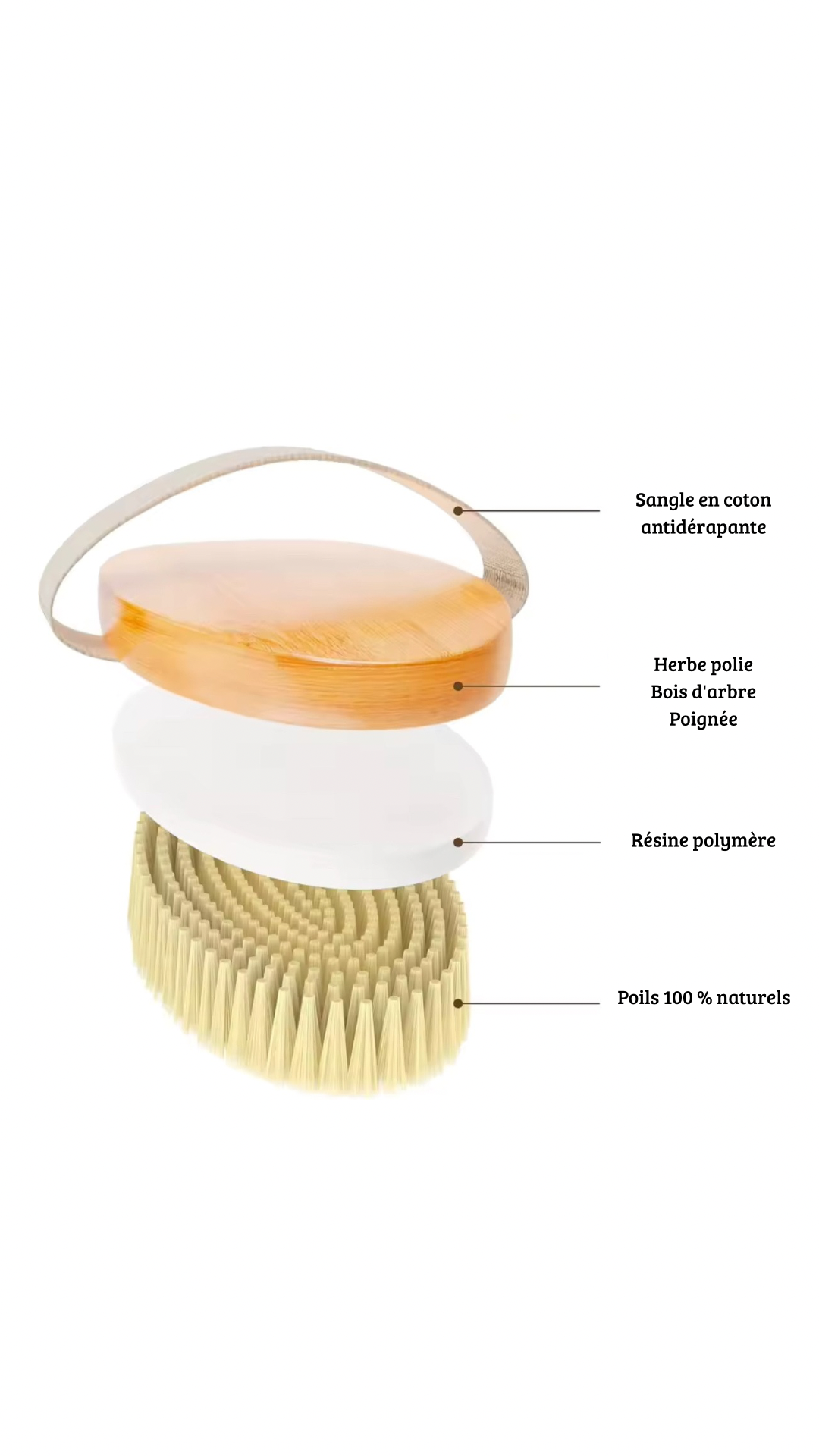 L’Essentielle Brosse Exfoliante – Geste Beauté Corps